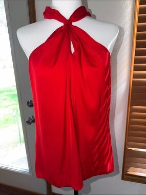 Banana Republic Red Halter Top Size M